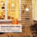 Wind Chimes Outdoor Indoor Decor: Birthday Gifts for Mom Grandma - Outside Lights for Garden Yard Patio Porch (Hummingbird) by CozyNest Decor