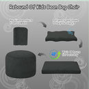 COMAX Bean Bag Chair for Kids 8-12, Toddler Beanbag Bed Corduroy, Convertible Child Bean Chair to Floor Mattress with Filler, Kid Reading Comfy Lounge Couch for Boys and Girls Bedroom, Dark Grey by TinyTreasures Baby Boutique