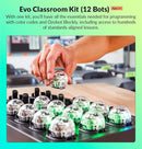 Evo Classroom Kit (12 Bots): Interactive Coding Robot, Kids Ages 5+, Includes 12 Evo Robots, Color Code Markers, Charging Cradle, Bot Stickers, Access to 700+ STEAM Lessons, Educators & Parents by TinyTreasures Baby Boutique