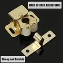 Alise Cabinet Door Latch,Cupboard Closet Doors Catch Closer Double Ball Roller Latches,Cold Rolled Steel Gold Finish CA1000G-12P(Pack of 12) by TinyTreasures Baby Boutique