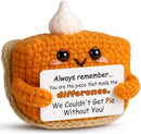 Crochet Appreciation Pumpkin Pie - Farewell Gifts for Coworkers, Bosses, Employees, Volunteers, Teachers, Mini Fall Office Decor for Leaving, Going Away, New Beginning, Retirement, Thank You by CozyNest Decor