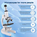 Microscope for Kids & Adults,40X-2000X Magnification.Equiped with Slides Set & Phone Adapter,Suitable for Students School Labs and Home Education(White) by TinyTreasures Baby Boutique
