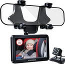 Upgrade AHD 1080P Baby Car Camera for Rear-Facing Seat, 4.3'' Car Back Seat Mirror for Children Infants Kids, 1080P IR Night Vision, Upgrade 360 Rearview Mirror Display Bracket by TinyTreasures Baby Boutique