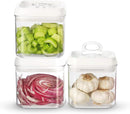 Felli Flip Tite Food Storage Container 5" LARGE Size Airtight Lid Lock Top, Stackable Kitchen Canister for Space Saving, Pantry Fridge Cupboard Organizer, Spice Seasoning Pet Treats Snack (1.1 qt) by TinyTreasures Baby Boutique