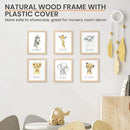 upsimples 8x10 Picture Frame, Natural Solid Wooden Picture Frames, Display 5x7 with Mat or 8 x 10 Without Mat, Wall or Tabletop, 1 Pack, Natural by CozyNest Decor