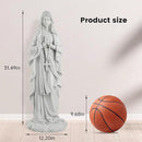 Virgin Mary Statue 31.49 Inch Religious Garden Statue Solar Mary Statue Outdoor Yard Patio Deck Home Entryway Hallway Sculpture by GreenHaven Gardens