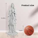 Virgin Mary Statue 31.49 Inch Religious Garden Statue Solar Mary Statue Outdoor Yard Patio Deck Home Entryway Hallway Sculpture by GreenHaven Gardens