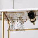 3 Tier Gold Bar Carts for Home Bar Serving Cart with Wheels, Heavy Duty Bar Wine Cart with Storage Shelves, for The Living Room, Kitchen, Bar, Party by CozyNest Decor
