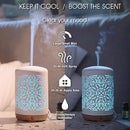 Earnest Living Smart Wifi Essential Oil Diffuser White Ceramic Diffuser 250 ml with Alexa Google Home App Phone Control LED and Auto Off Office Humidifier Aromatherapy Diffusers for Essential Oils by TinyTreasures Baby Boutique