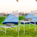 Folding Table, Easy for Storage, Compact and Portable Picnic Table for Grill, Outdoor Camping, Garden, Patio, Dining, BBQ, Party, Market, 2Ft (Small, Silver) by GreenHaven Gardens