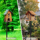 Bird Feeder Pole Stand,95 Inch Bird House Pole for Outdoors Heavy Duty,5 Base Prongs Adjustable Birds Feeder Stand for House by GreenHaven Gardens