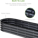 Best Choice Products 8x2x1ft Outdoor Metal Raised Garden Bed, Oval Deep Root Planter Box for Vegetables, Flowers, Herbs, and Succulents w/ 108 Gallon Capacity - Charcoal by GreenHaven Gardens