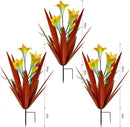 Homight Metal Agave Plant Outdoor Decoration Outdoor Garden Decoration Lily Mexican Yard Art Plant Garden Agave Lily Decorative Garden Gift… (3 Big Yellow Lilies) by GreenHaven Gardens
