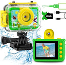 GKTZ Kids Camera - Waterproof Underwater Camera for Kids, Christmas Birthday Gifts for Boys Age 3-12, 1080P HD Children Digital Action Camera, Pool Toys for Kids Age 4-12 by TinyTreasures Baby Boutique