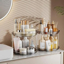 LAMU 2 Pack 2 Tier Lazy Susan Turntable Organizer 9.25'' Rotating Spice Rack Organization for Cabinet, Kitchen, Pantry, Countertop, Bathroom, Vanity, Medicine Cabinet Organizer, Grey by CozyNest Decor