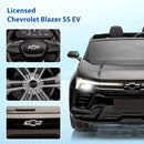 Hetoy 24V 2-Seater SUV Licensed Chevrolet Blazer Ride On Car Toy w/Parent Remote Control, 3 Speeds, Wireless Music, MP3 Player, Electric Car for Kids Ages 3-8, Black by TinyTreasures Baby Boutique