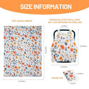 80S Muslin Car Seat Cover for Babies - Soft & Breathable Infant Carrier Canopy, Lightweight Sunshade for Summer, Universal Fit for Baby Boys & Girls by TinyTreasures Baby Boutique