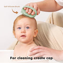 Yoofoss 4 Piece Baby Hair Brush and Comb Set，Wooden Baby Hair Brush with Natural Ultra Soft Goat Hair, Baby Comb Set for Boy, Girl - Green by TinyTreasures Baby Boutique