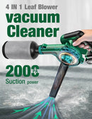 K I M O. Cordless Leaf Blower Vacuum Combo 4 in 1, 3 Nozzles &3 Modes for Inflation & Deflation, Extended Tube & Variable Speed, 20000RPM 150MPH, 2x2000mAh Battery Powered Leaf Blowers for Lawn Care by GreenHaven Gardens