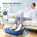 MERACH Vibration Plate Exercise Machine, Whole Body Workout Equipment for Women, Bluetooth and Silicone Pedal, Vibration Plate with Auto Mode, Vibrate Fitness Platform for Home by CozyNest Decor