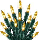 TW SHINE Christmas Lights, 20FT 100 Count Incandescent Mini Christmas Tree Light, Waterproof Xmas String Lights for Outdoor Indoor Home Party Yard Decorations, Gold by GreenHaven Gardens