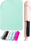 ANGENIL Heat Resistant Silicone Mat Suitable for Curling Iron, Flat Iron, Hot Tools,Safe and Heat-Resistant, Food Grade Silicone (9 "x 6.5") by CozyNest Decor