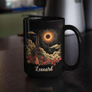 Personalized Name Coffee Mug 11oz 15oz, Custom Fantasy Castle Mug with Gothic Style, Vibrant Celestial Scene Ceramic Cup, Unique Castle Black Coffee Cup, Gifts for Her, Him by CozyNest Decor