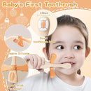 Kids Toothbrushes 2 Pack,Soft Bristle Toothbrushes for Baby 1-3 Years Old Cute Dinosaur Toothbrush for Toddlers Baby's First Training Toothbrush Anti-Strike Throat Not Easy to Shed Bristles by TinyTreasures Baby Boutique