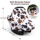 Rquite All-in-1 Car Seat Cover Baby, Carseat Covers for Girl Boy, Stretchy Soft Infant Car Seat Cover, Multi-use Baby Carrier Cover, Car Seat Canopy, Stroller Sun Shade, Nursing Breastfeeding Cover by TinyTreasures Baby Boutique