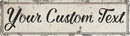 Rustic Custom Metal Sign - Custom Sign for Indoor or Outdoor Use (Rustic Tan Double Border, 15 inches x 4 inches) by CozyNest Decor