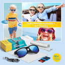 RIVBOS Kids Sunglasses Polarized UV Protection Flexible Rubber Glasses Shades with Strap for Boys Girls RBK004 by TinyTreasures Baby Boutique