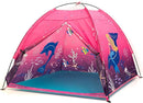 Kids Play Mermaid Tent for Kids, Play Tentes Foldable Pop Up Indoor Outdoor Party Playhouse Tents Toy for Boys Girls-47 * 47 * 41 (Pink) by TinyTreasures Baby Boutique