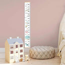 Kids Growth Chart, Wood Frame Fabric Canvas Height Measurement Ruler from Baby to Adult for Child's Room Decoration 7.9 x 79in (7.9 x 79in, Rainbow) by TinyTreasures Baby Boutique