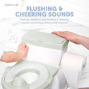 Real Feel 2-in-1 Potty with Wipes Storage, Flushing Sounds & Disposable Liners - Realistic Toilet - Easy to Clean & Assemble - Jool Baby (Sage) by TinyTreasures Baby Boutique