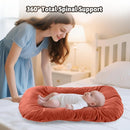 Baby Lounger for Newborn,Baby Nest for Newborn Soft Cotton Breathable for Playtime & Relaxation,Flat Babies Essentials Gifts Newborn Lounger for Boys & Girls 0-12 Months(Coffee) by TinyTreasures Baby Boutique