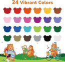 24 Color Twist Crayons for Toddlers 1-3 and Kids 4-8, Non-Toxic Washable Crayons 2-4, Ultra-Silky Easy-Grip Art Supplies, Ideal Coloring Gift for Boys and Girls by TinyTreasures Baby Boutique