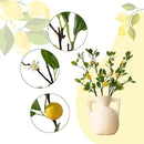 ucky Artificial Lemon Branches，4pcs of 27 Inch, Realistic Green Leaves and Yellow Lemon Fruit, Spring Summer Decoration Plants, Kitchen Decor Plant, Home Decor Plants，Greenery Stems by CozyNest Decor
