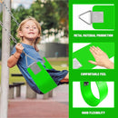 Swing Set for Kids-Play Swing for Adults with Stainless Steel Mental Taiangle Ring-Suitable for Family Backyard by TinyTreasures Baby Boutique