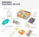 Sculpd Kids Painting Kit, Paint Craft Set for Kids Age 4 to 6, Includes 10 Colour Paint Set, 4 Paint Pens, 2 Canvases, Easels, Magnetic Picture Frame, Additional Art Supplies and Free Guidebook by TinyTreasures Baby Boutique