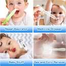 Baby Healthcare and Grooming Kit, 21 in 1 Portable Baby Essentials Kit with Gas Relief Hair Brush Comb Nasal Aspirator for Newborn Boys Girls (Grey White) by TinyTreasures Baby Boutique