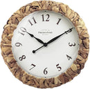 Presentime & Co. Farmhouse Series, Rustic Woven Clock, 14 inch, Natural Woven Water Hyacinth/Sea Grass. Wall Sculpture, Wall Art and Timepiece for Home Decoration/Decoration/Farmhouse Décor by CozyNest Decor