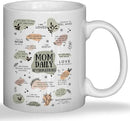JINYO Boho Floral Mom Coffee Cup, Mother's Day Mugs Cups, Mother Birthday Gifts from Daughter Son, Mom Daily Affirmation Ceramic Coffee Tea Mug 11 oz by CozyNest Decor