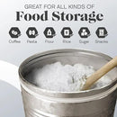 Amici Home Farmhouse Galvanized Canister | Dry Food Storage Container | Airtight Lid | 76 Oz Capacity | Farmhouse Décor | Rustic Metal Canister for Kitchen Countertop by CozyNest Decor