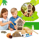 2 PK Premium Bug Hotel Kit Cedar Wood Insect Hotel - DIY Insect House Kit to Build - Backyard Bee House, Nesting Habitat Shelters, Garden Shelter for Bees, Butterflies, Bugs,Heavy Duty Thickness by GreenHaven Gardens