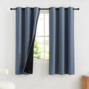 NICETOWN Bedroom Curtains 63 Inches Length, 100% Blackout Drapes Thermal Insulated with Grommet for Living Room Office Privacy Darkening Curtain, 2 Panels, 42 x 63 Inch, Stone Blue by TinyTreasures Baby Boutique