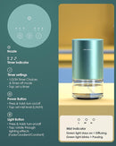 Essential Oil Diffuser Waterless Aromatherapy Diffusers for Home Large Room, Bedroom, Car, Office, Desk, Battery Operated, Small Diffuser for Pure Scent, 100mL Capacity, AN9 (Mint) by TinyTreasures Baby Boutique