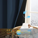 NICETOWN Living Room Curtains 63 Inches Length, 100% Blackout Drapes Thermal Insulated with Grommet for Bedroom Office Privacy Darkening Curtain, 2 Panels, 42 x 63 Inch, Navy by TinyTreasures Baby Boutique