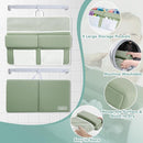 beiens Bath Kneeler and Elbow Rest Pad Set - 1.5'' Comfortable Thick Baby Bath Kneeler Pads, Quick Dry Soft Kneeling Pad for Baby Bath Time, Non-Slip Knee& Arm Support Bathtub Mat with Toys Organizer by TinyTreasures Baby Boutique