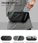 WATERFLY Fanny Pack Waist Bag: Hiking Water Bottle Holder with Strap Waist Pack for Women Men Hydration Hip Packs for Running Walking Traveling-Black & Gray by TinyTreasures Baby Boutique