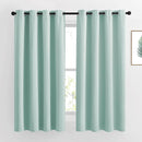 NICETOWN Aqua Blue Room Darkening Curtains - Window Treatment Thermal Insulated Grommet Room Darkening Curtains/Drapes for Bedroom (2 Panels, W52 x L63, Aqua) by TinyTreasures Baby Boutique